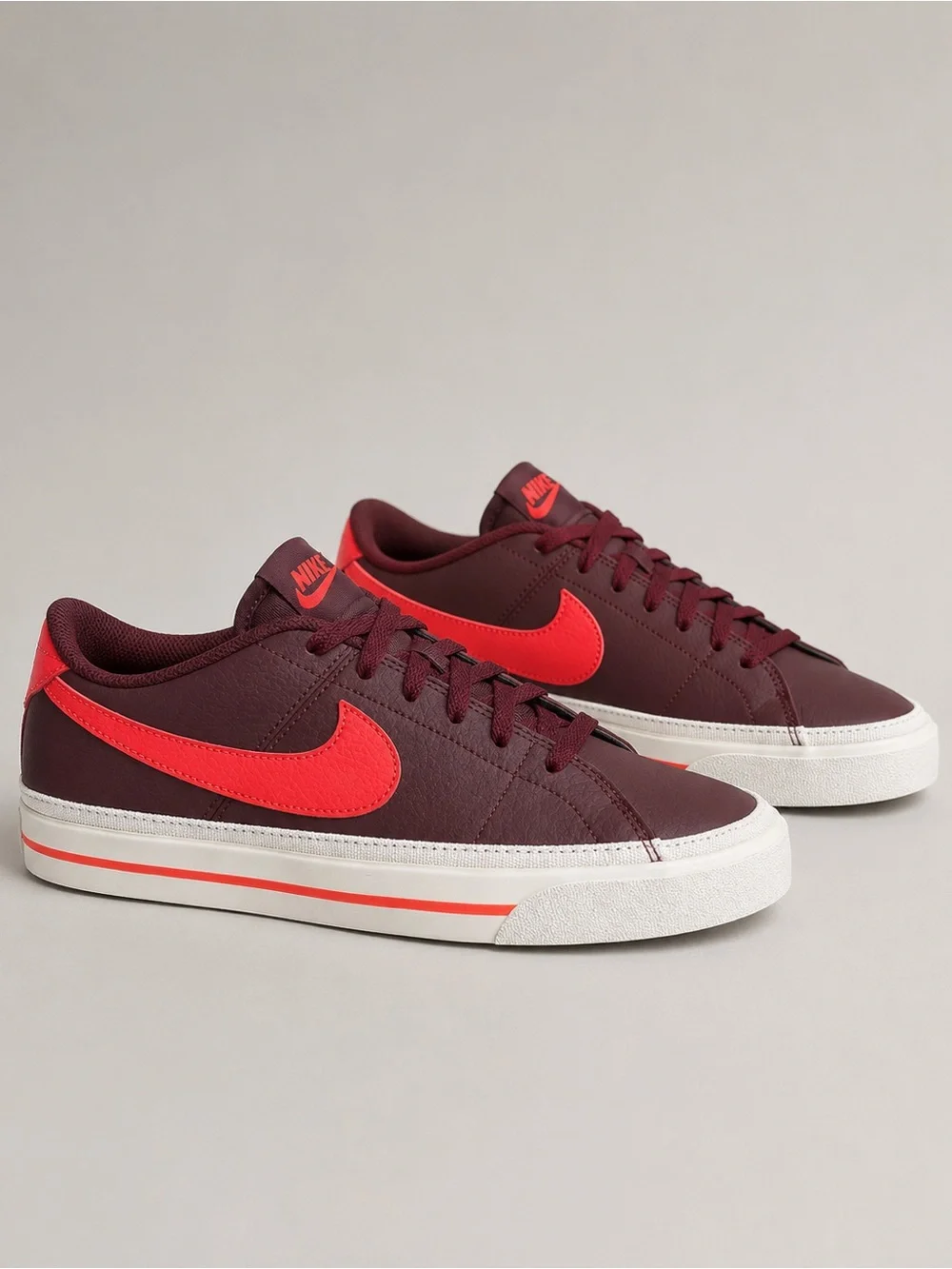 Nike Court Legacy Next Nature Dark Red Bright Crimson Sneakers NWT Size 9.5